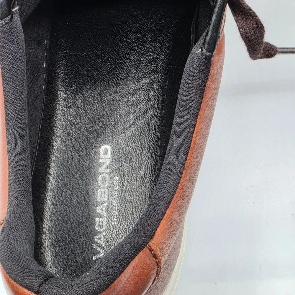 Vagabond Paul Sneakers Mens 11 Brown Excellent Leather Low Top 5383-101-27‎